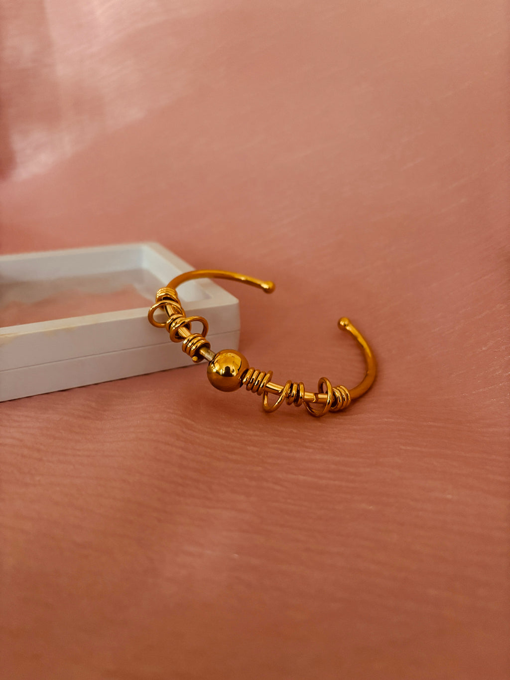 Golden Aura Beaded Bracelet