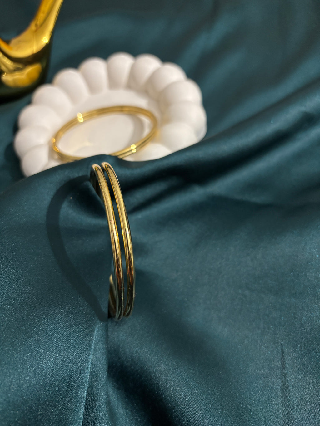 Delicate Gold-Tone Slim Bangle