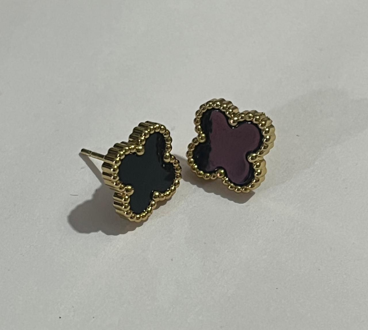 The Midnight Clover Studs