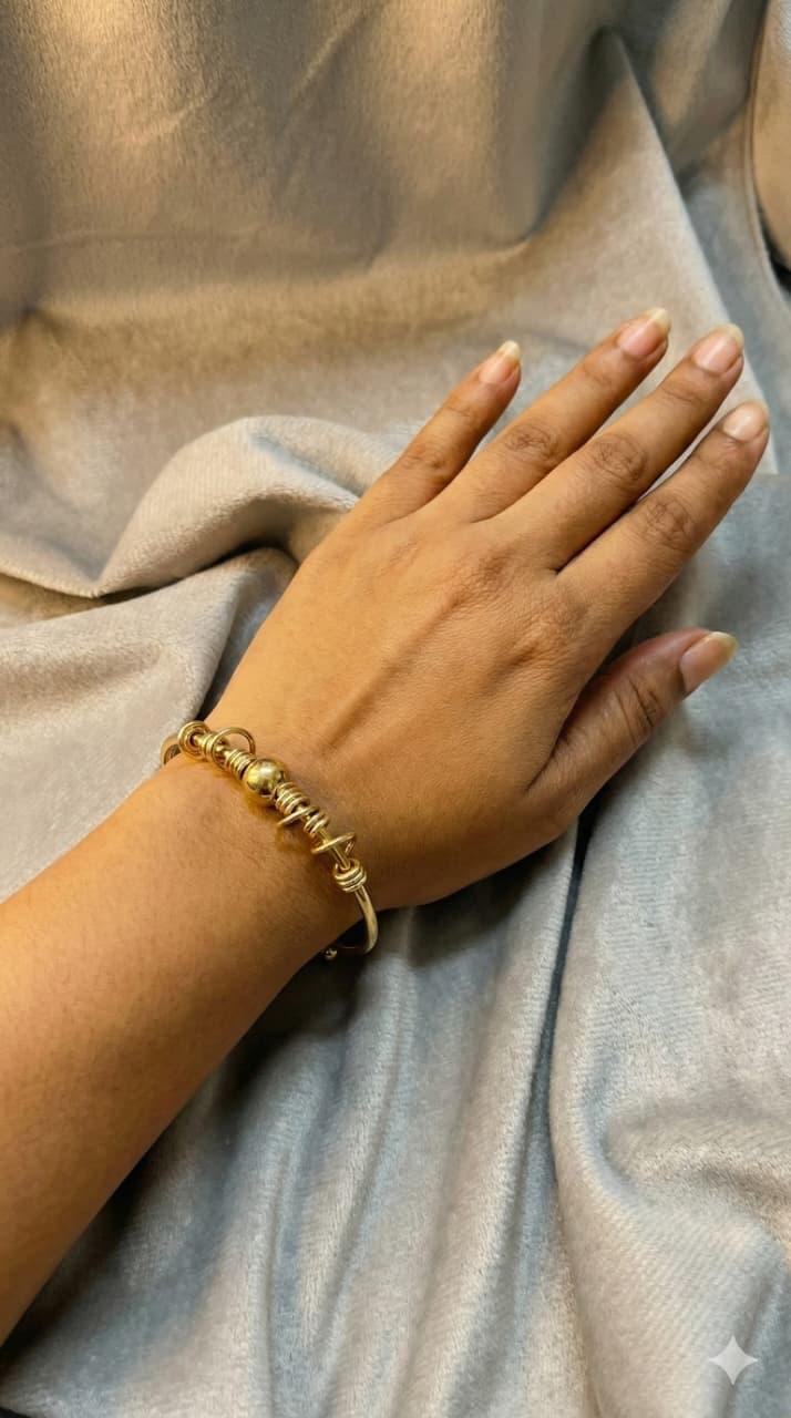 Golden Aura Beaded Bracelet