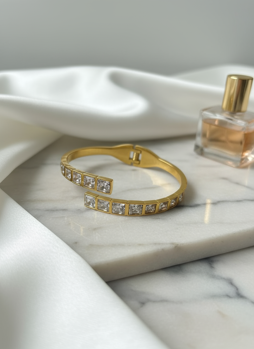 Crystal bangle bracelet product image