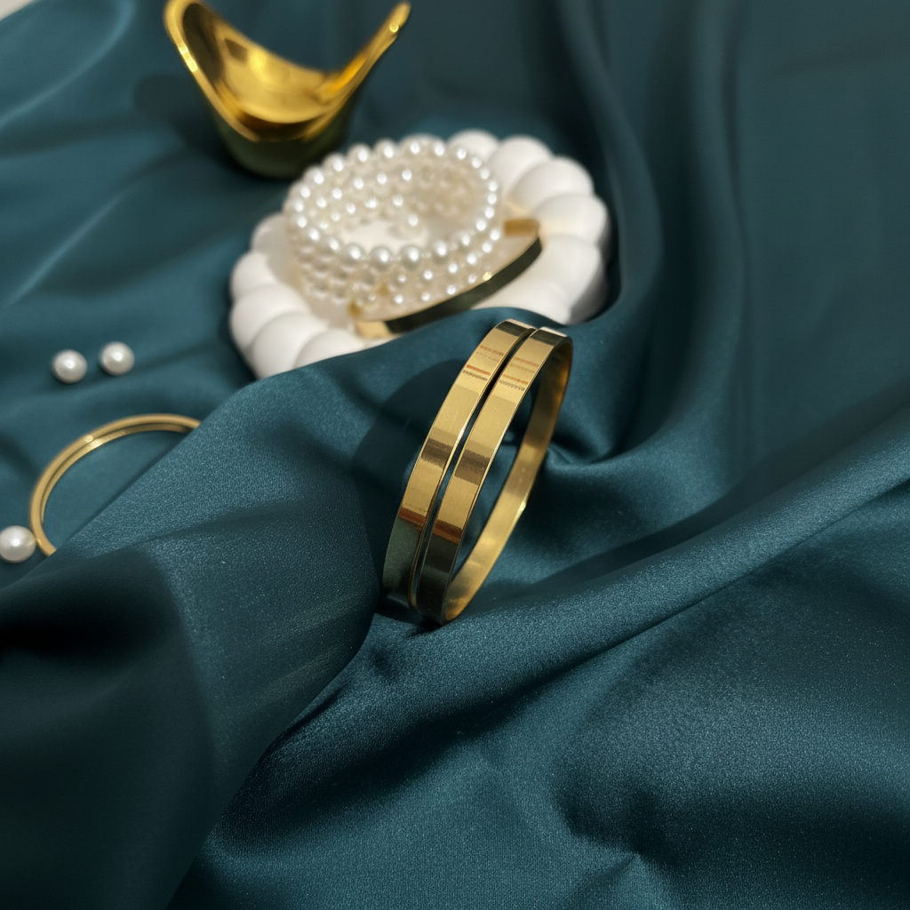 Luxury Gold-Tone Bangles Set